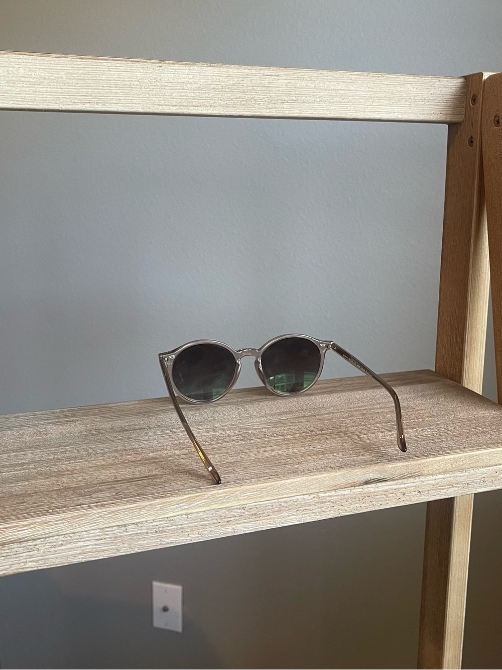Quince Brixton Polarized Acetate Sunglasses Clear Taupe Brown Lenses Unisex Min - Picture 7 of 12